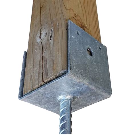 4x4 metal l brackets concrete|4x4 anchor brackets for concrete.